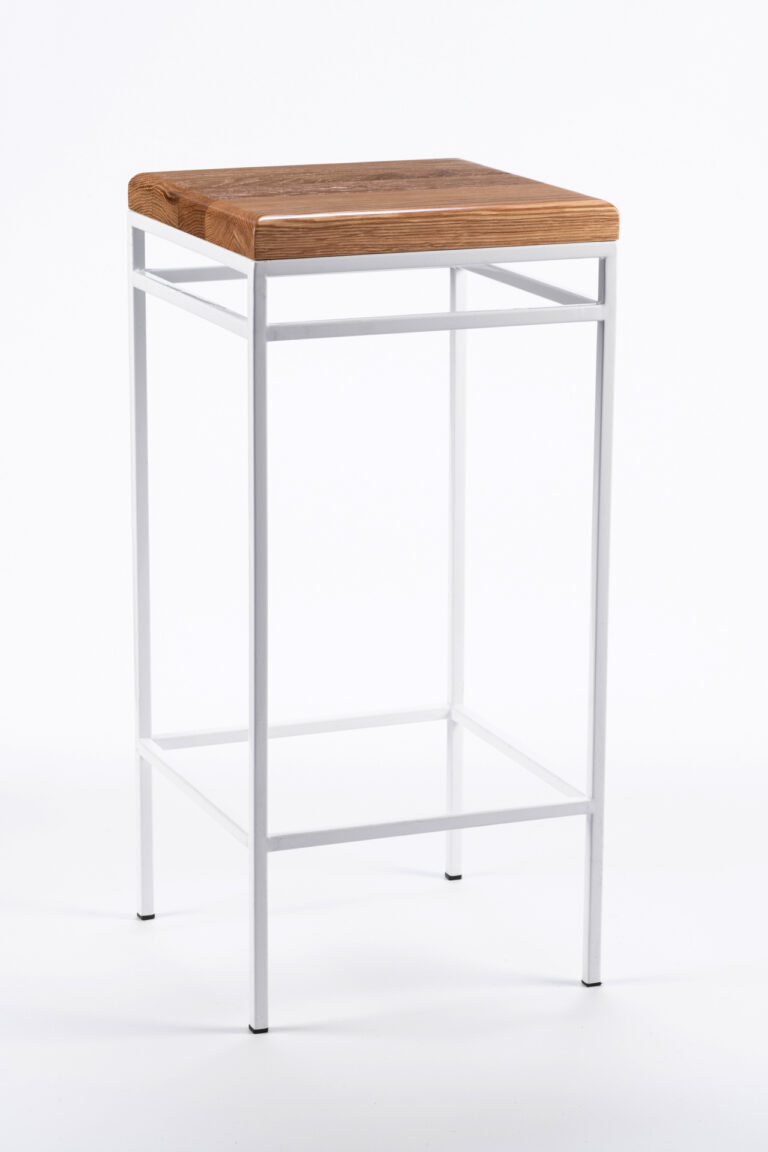 Cube Stool | Counter | Maple | White